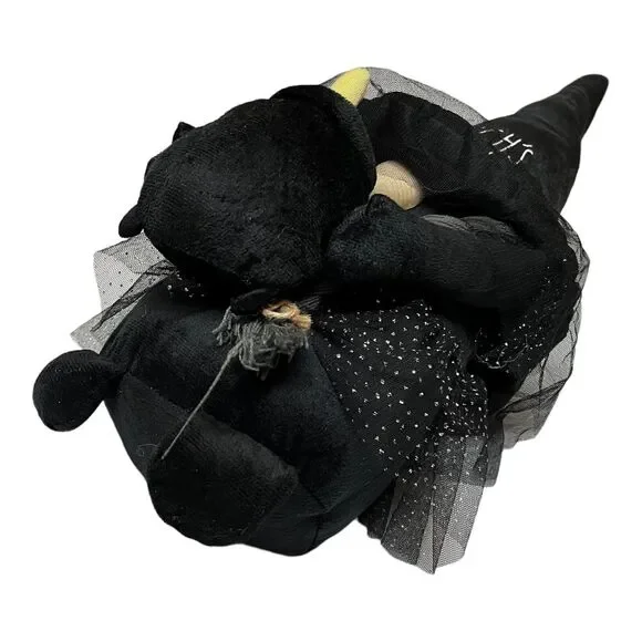 Rae Dunn Halloween Gnome Witch’s Brew Weighted Shelf Sitter Decor Black Hat Fall - Picture 7 of 9